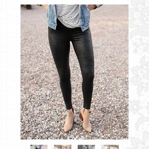Grace & Lace faux leather leggings